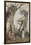 The Man in the Wilderness-Arthur Rackham-Framed Giclee Print