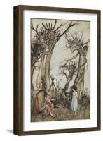 The Man in the Wilderness-Arthur Rackham-Framed Giclee Print