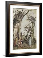 The Man in the Wilderness-Arthur Rackham-Framed Giclee Print