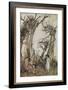 The Man in the Wilderness-Arthur Rackham-Framed Giclee Print