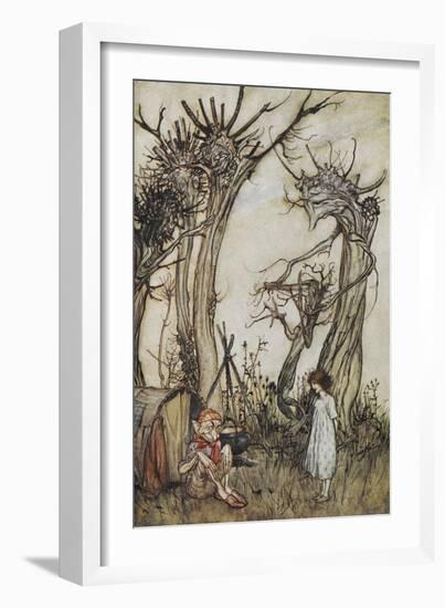 The Man in the Wilderness-Arthur Rackham-Framed Giclee Print