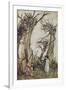 The Man in the Wilderness-Arthur Rackham-Framed Giclee Print