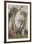 The Man in the Wilderness-Arthur Rackham-Framed Giclee Print