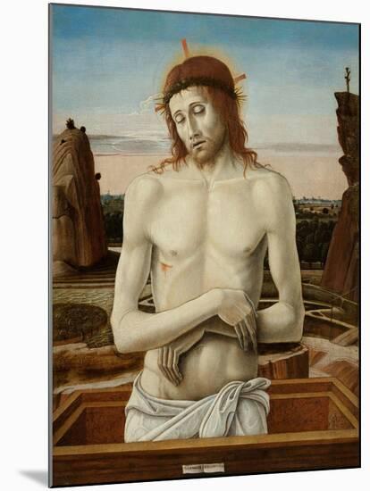 The Man of Sorrows, 1460-1469-Giovanni Bellini-Mounted Giclee Print