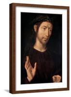 The Man of Sorrows Blessing, 1480-1490-Hans Memling-Framed Giclee Print