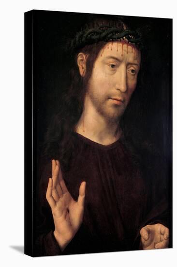 The Man of Sorrows Blessing, 1480-1490-Hans Memling-Stretched Canvas