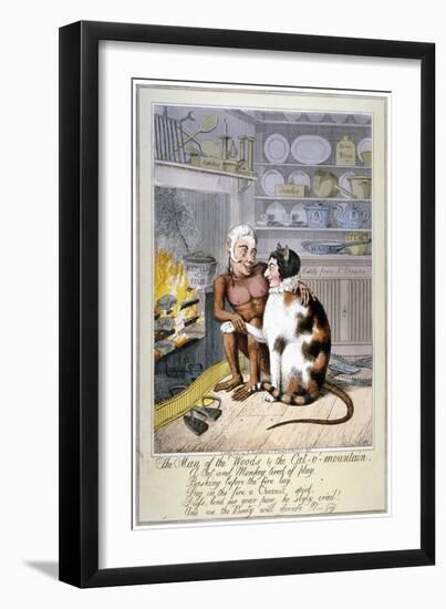 The Man of the Woods and the Cat-O'-Mountain, 1821-Theodore Lane-Framed Premium Giclee Print