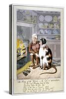 The Man of the Woods and the Cat-O'-Mountain, 1821-Theodore Lane-Stretched Canvas