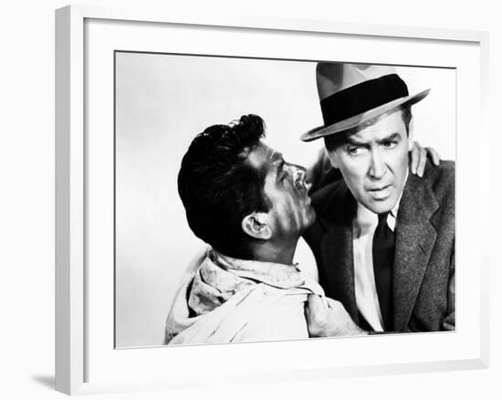 The Man Who Knew Too Much, Daniel Gelin, James Stewart, 1956-null-Framed Photo