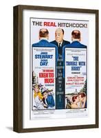 The Man Who Knew Too Much (On Double Bill Poster with the Trouble with Harry)-null-Framed Art Print