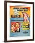 THE MAN WHO KNEW TOO MUCH, on left, from left: Doris Day, James Stewart; 1-sheet poster, 1956.-null-Framed Art Print