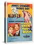 THE MAN WHO KNEW TOO MUCH, on left, from left: Doris Day, James Stewart; 1-sheet poster, 1956.-null-Stretched Canvas