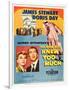 THE MAN WHO KNEW TOO MUCH, on left, from left: Doris Day, James Stewart; 1-sheet poster, 1956.-null-Framed Art Print