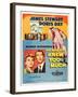 THE MAN WHO KNEW TOO MUCH, on left, from left: Doris Day, James Stewart; 1-sheet poster, 1956.-null-Framed Art Print