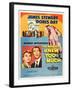 THE MAN WHO KNEW TOO MUCH, on left, from left: Doris Day, James Stewart; 1-sheet poster, 1956.-null-Framed Art Print