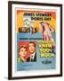 THE MAN WHO KNEW TOO MUCH, on left, from left: Doris Day, James Stewart; 1-sheet poster, 1956.-null-Framed Art Print