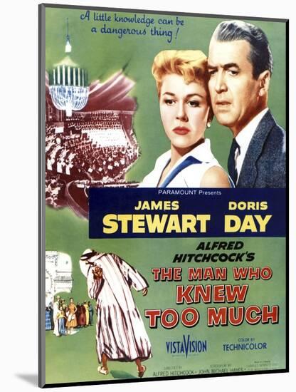 The Man Who Knew Too Much, Top Doris Day, James Stewart, 1956-null-Mounted Art Print