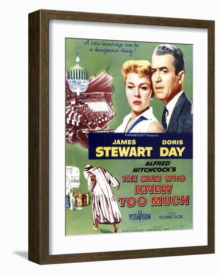 The Man Who Knew Too Much, Top Doris Day, James Stewart, 1956-null-Framed Art Print