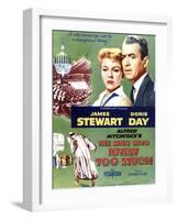 The Man Who Knew Too Much, Top Doris Day, James Stewart, 1956-null-Framed Art Print