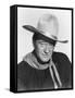 THE MAN WHO SHOT LIBERTY VALANCE, 1962 directed by JOHN FORD John Wayne (b/w photo)-null-Framed Stretched Canvas