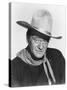 THE MAN WHO SHOT LIBERTY VALANCE, 1962 directed by JOHN FORD John Wayne (b/w photo)-null-Stretched Canvas