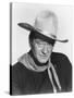 THE MAN WHO SHOT LIBERTY VALANCE, 1962 directed by JOHN FORD John Wayne (b/w photo)-null-Stretched Canvas