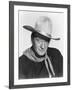 THE MAN WHO SHOT LIBERTY VALANCE, 1962 directed by JOHN FORD John Wayne (b/w photo)-null-Framed Photo