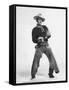 THE MAN WHO SHOT LIBERTY VALANCE, 1962 directed by JOHN FORD John Wayne (b/w photo)-null-Framed Stretched Canvas