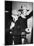 THE MAN WHO SHOT LIBERTY VALANCE, 1962 directed by JOHN FORD On the set, John Ford with John Wayne -null-Mounted Photo