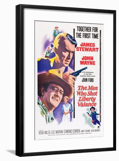 The Man Who Shot Liberty Valance, 1962-null-Framed Giclee Print