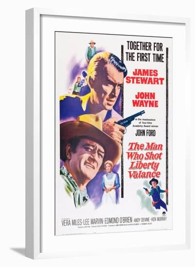 The Man Who Shot Liberty Valance, 1962-null-Framed Giclee Print