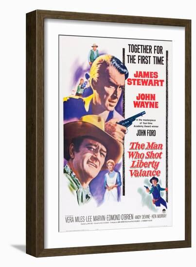 The Man Who Shot Liberty Valance, 1962-null-Framed Giclee Print