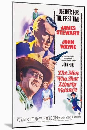 The Man Who Shot Liberty Valance, 1962-null-Mounted Giclee Print