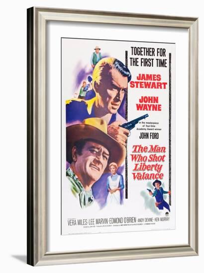 The Man Who Shot Liberty Valance, 1962-null-Framed Giclee Print