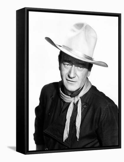 The Man Who Shot Liberty Valance, John Wayne, 1962-null-Framed Stretched Canvas