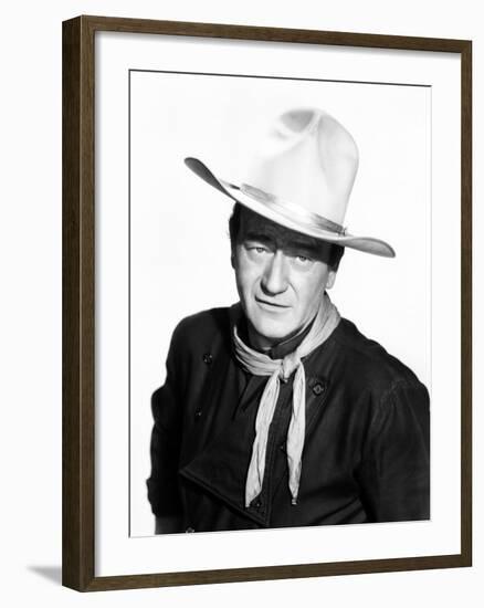 The Man Who Shot Liberty Valance, John Wayne, 1962-null-Framed Photo