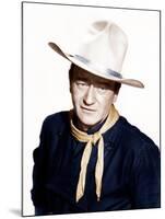 THE MAN WHO SHOT LIBERTY VALANCE, John Wayne, 1962-null-Mounted Photo