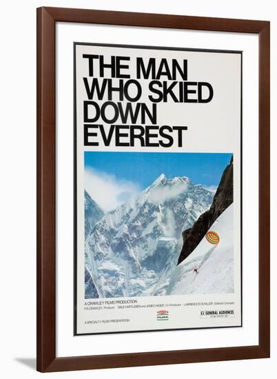 THE MAN WHO SKIED DOWN EVEREST, Yuichiro Miura, 1975-null-Framed Art Print