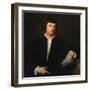 The Man with a Glove, C1520-Titian (Tiziano Vecelli)-Framed Giclee Print