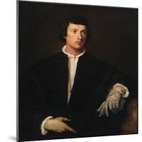 The Man with a Glove, C1520-Titian (Tiziano Vecelli)-Mounted Giclee Print