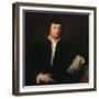 The Man with a Glove, C1520-Titian (Tiziano Vecelli)-Framed Giclee Print