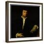 The Man with a Glove, circa 1520-Titian (Tiziano Vecelli)-Framed Giclee Print