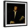 The Man with a Glove, circa 1520-Titian (Tiziano Vecelli)-Framed Giclee Print