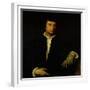 The Man with a Glove, circa 1520-Titian (Tiziano Vecelli)-Framed Giclee Print