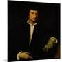 The Man with a Glove, circa 1520-Titian (Tiziano Vecelli)-Mounted Giclee Print