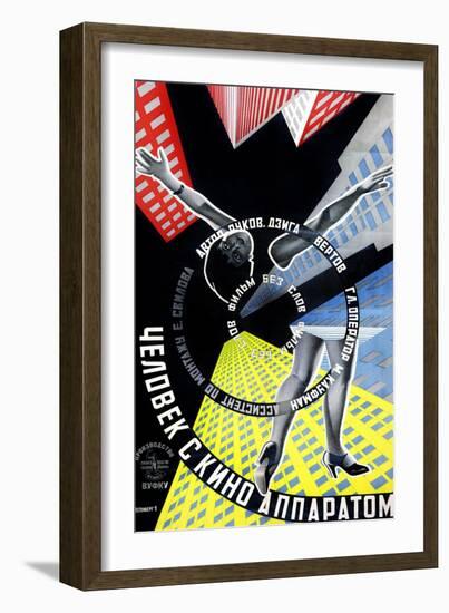 The Man with a Movie Camera, 1929-null-Framed Art Print