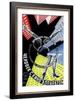 The Man with a Movie Camera, 1929-null-Framed Art Print