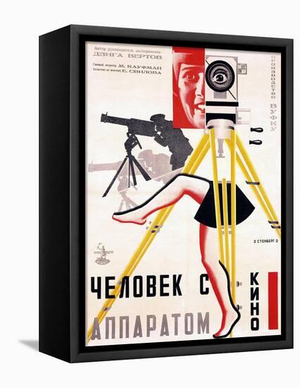 The Man with a Movie Camera, 1929-null-Framed Stretched Canvas