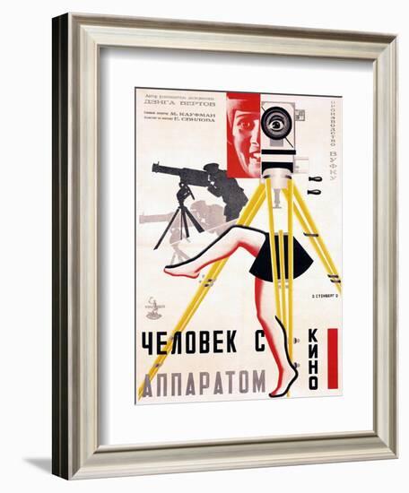 The Man with a Movie Camera, 1929-null-Framed Art Print