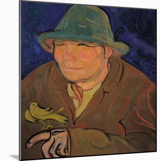 The Man with the Canary-Gino Rossi-Mounted Giclee Print